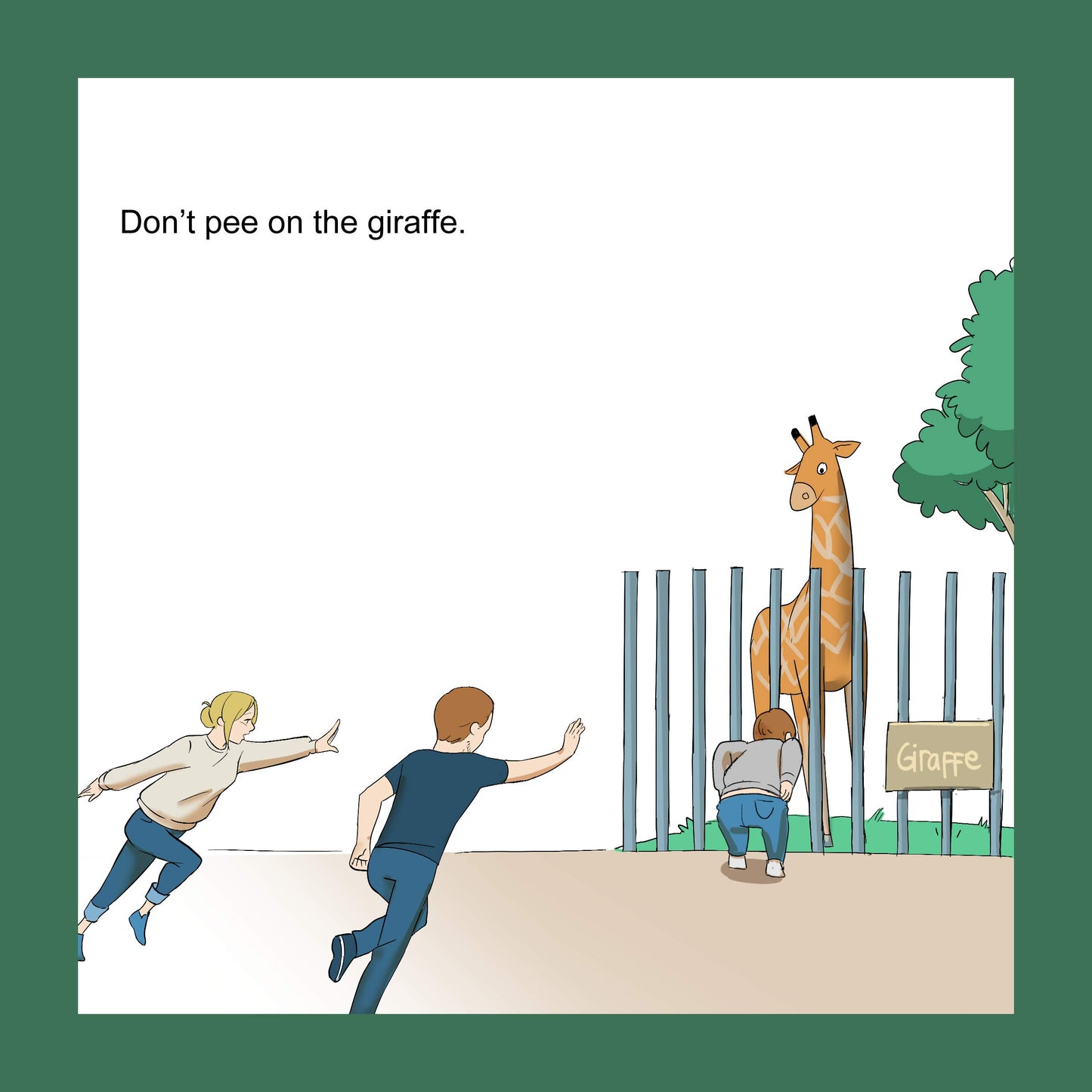 The Places Not to Pee - Board Book