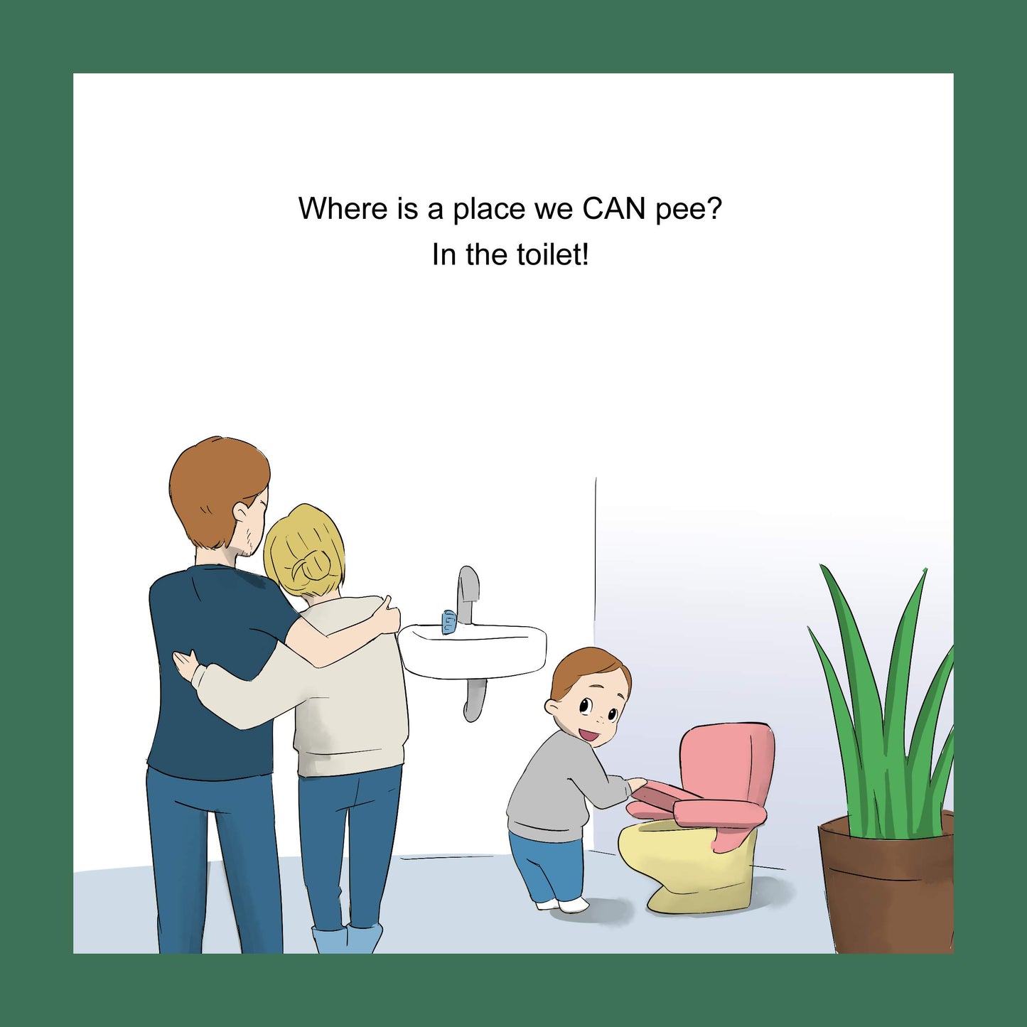 The Places Not to Pee - Board Book