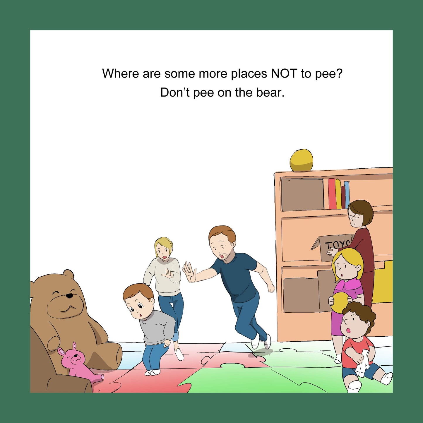 The Places Not to Pee - Board Book